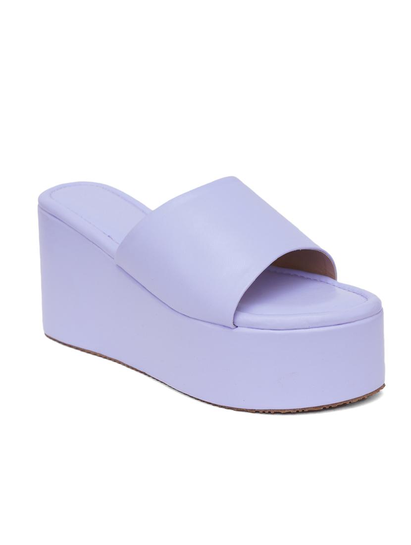 solid slip-on platform wedges - 19815292 - Zoom Image - 1