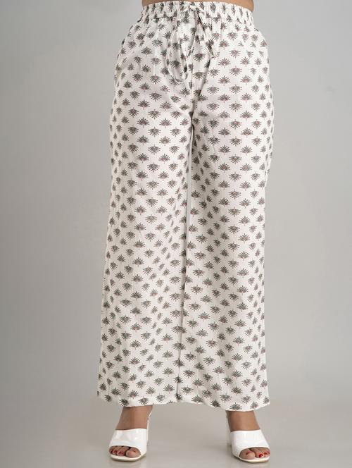 printed wide leg trouser - 19847154 - Very Small Image - 1