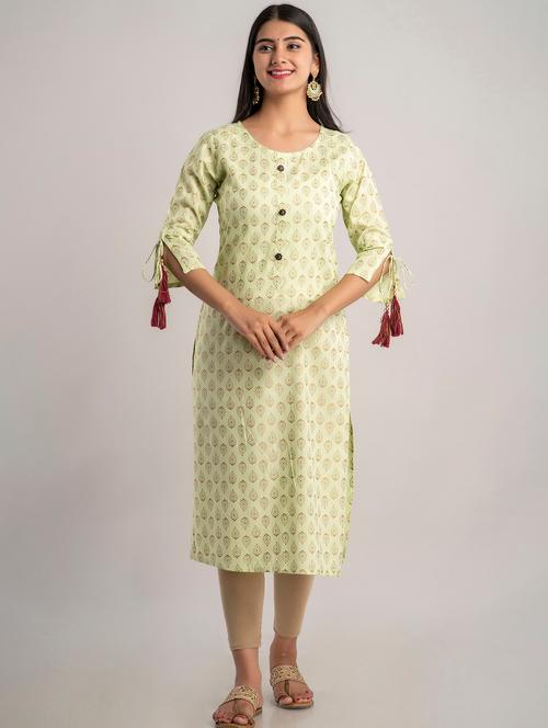 women's straight kurta - 19847242 - Very Small Image - 1