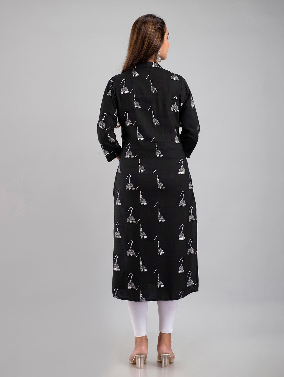 women's straight kurta - 19847278 - Standard Image - 2