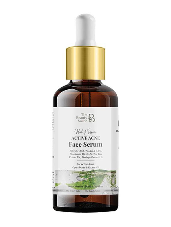 the beauty sailor- active acne face serum| salicylic acid and tea tree serum for men and women| helps reduce open pores - 19850201 - Zoom Image - 0