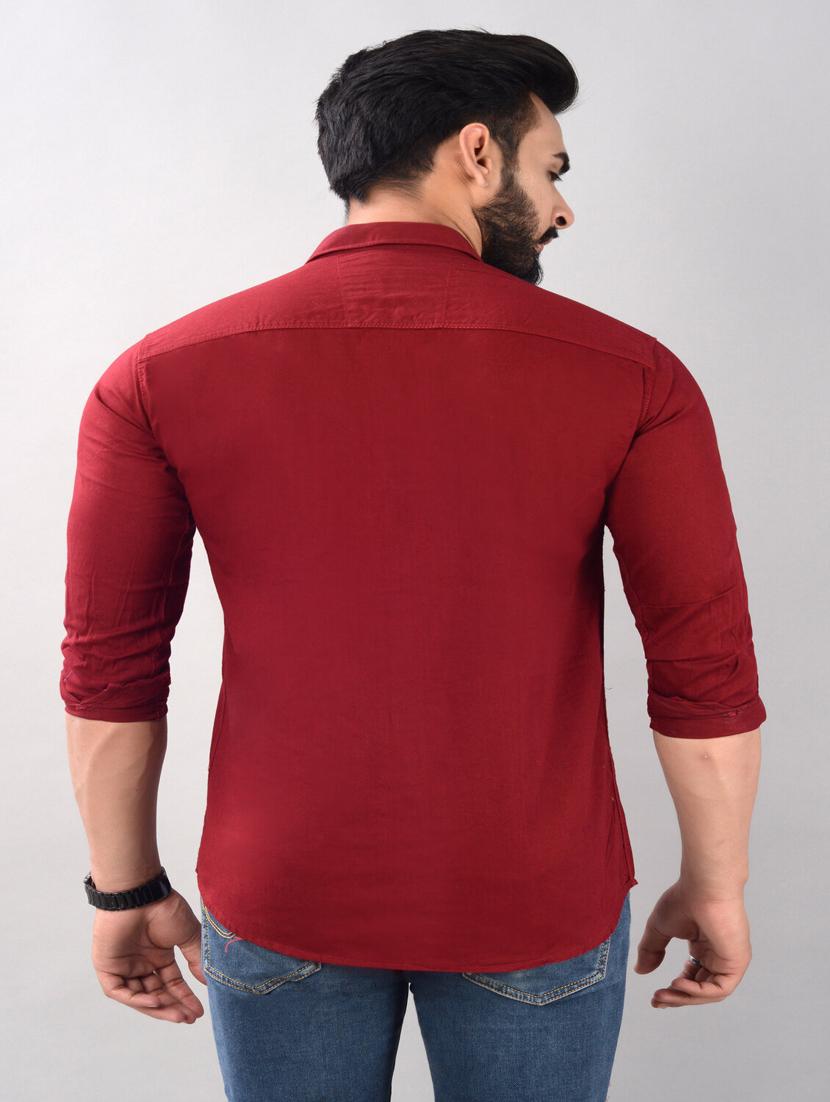 mens solid casual shirt - 19850221 -  Standard Image - 3
