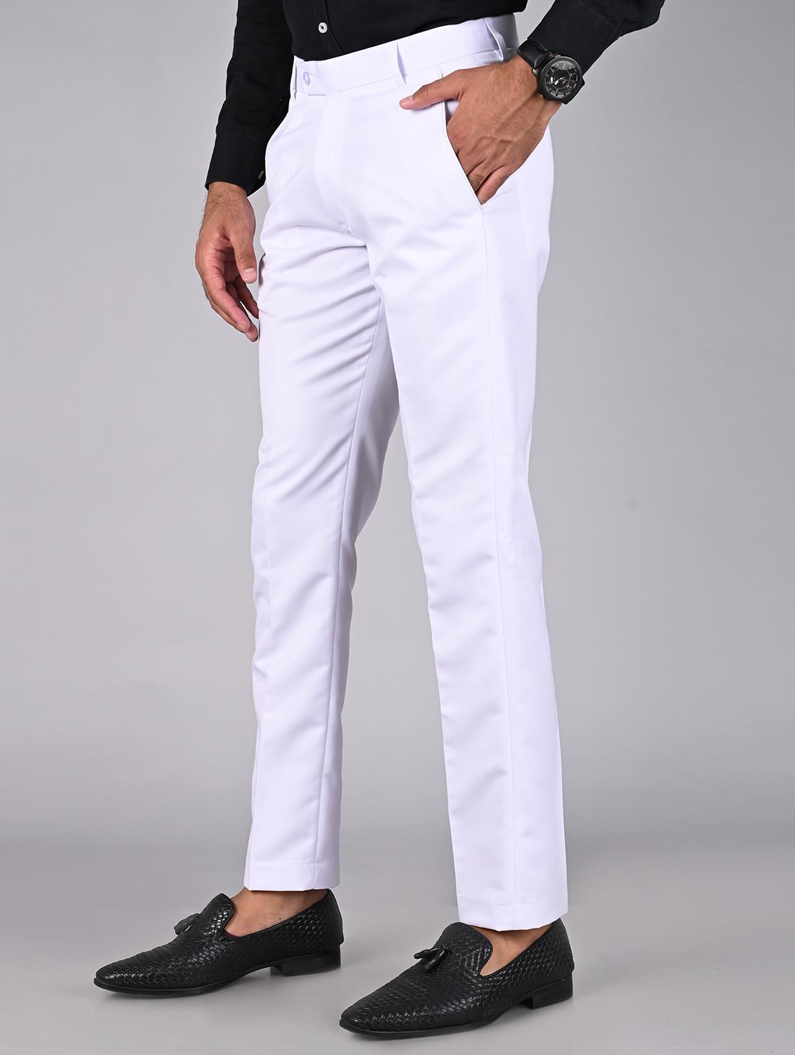 combo pack of 2 flat front trousers - 19872938 - Zoom Image - 2