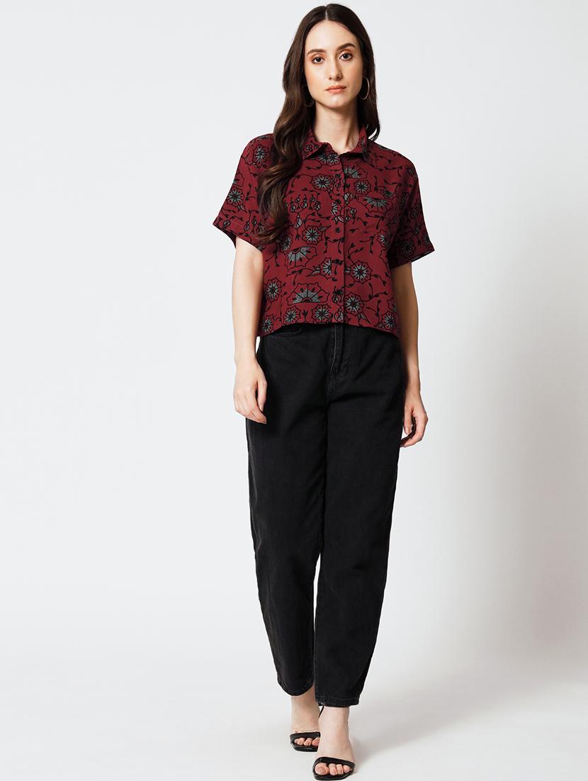 women's straight collared top - 19874568 - Zoom Image - 4
