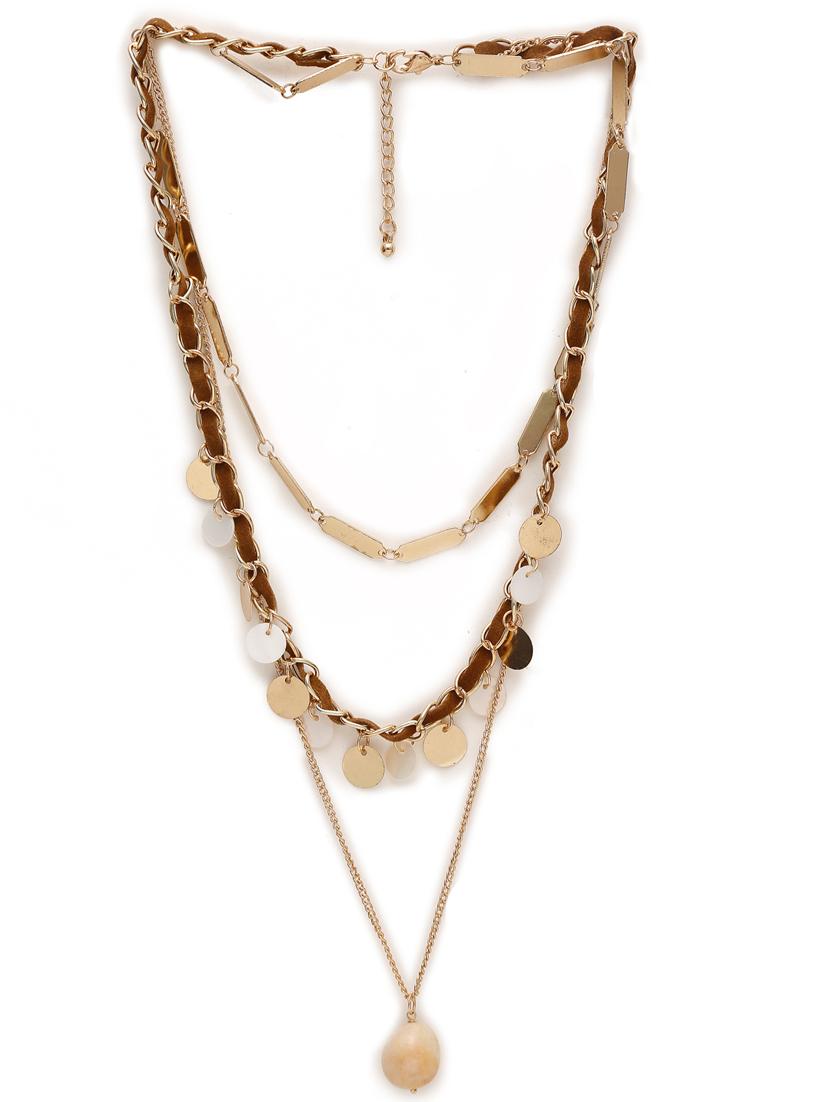 multi colored metal long necklace - 19876463 - Zoom Image - 2
