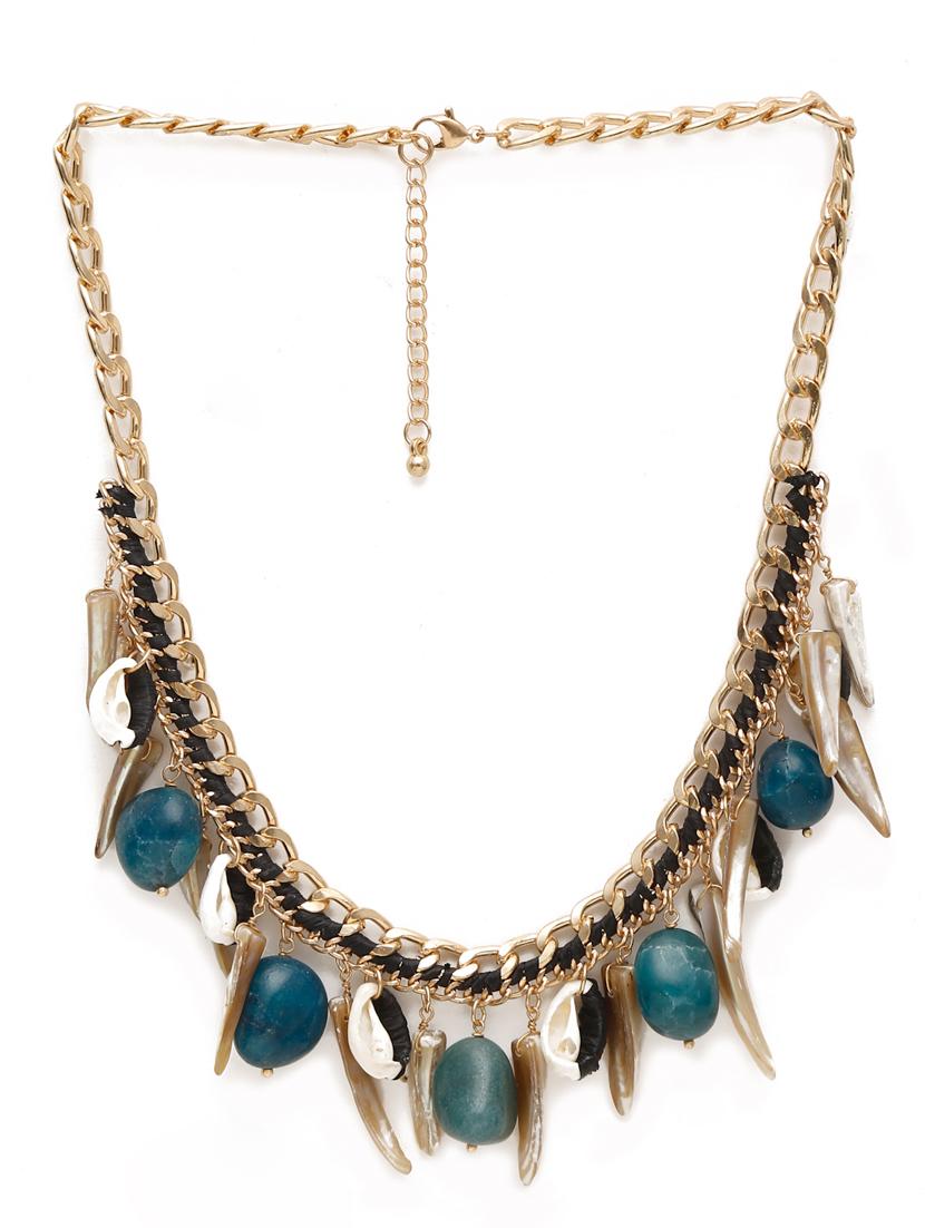 multi colored metal short necklace - 19876478 - Standard Image - 2
