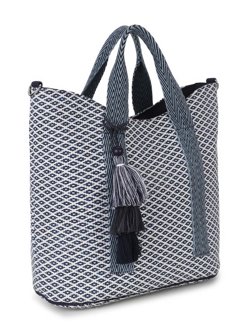 blue canvas handbag - 19910251 - Standard Image - 3