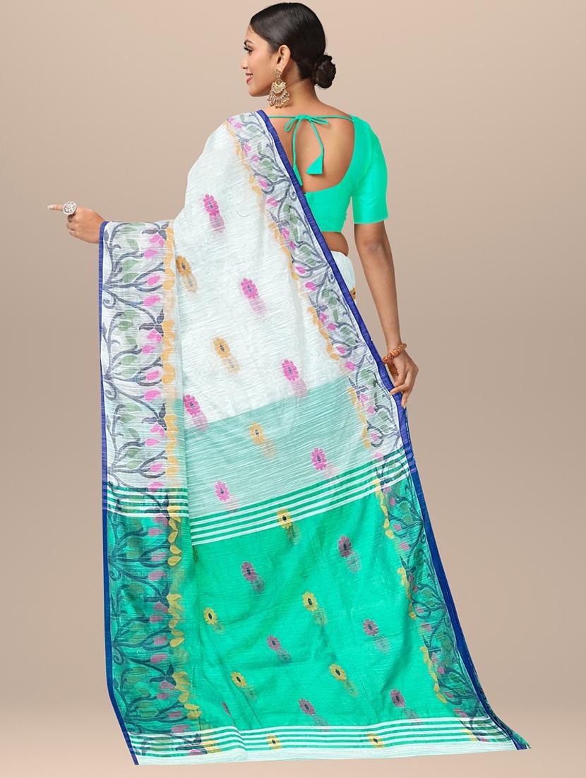women self design handloom saree with blouse - 19925974 - Zoom Image - 2