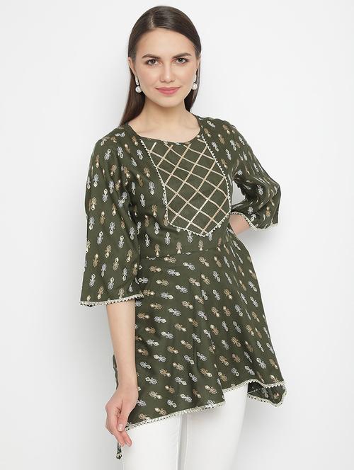 printed regular top - 19945735 - Very Small Image - 1