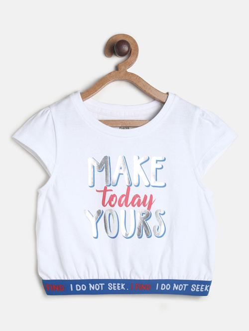 girls round neck top - 19945742 - Very Small Image - 1