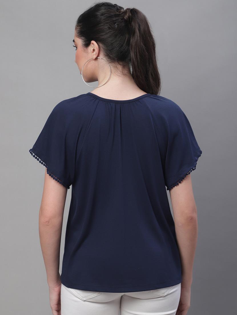 women's a line key hole neck top - 19950578 - Zoom Image - 3