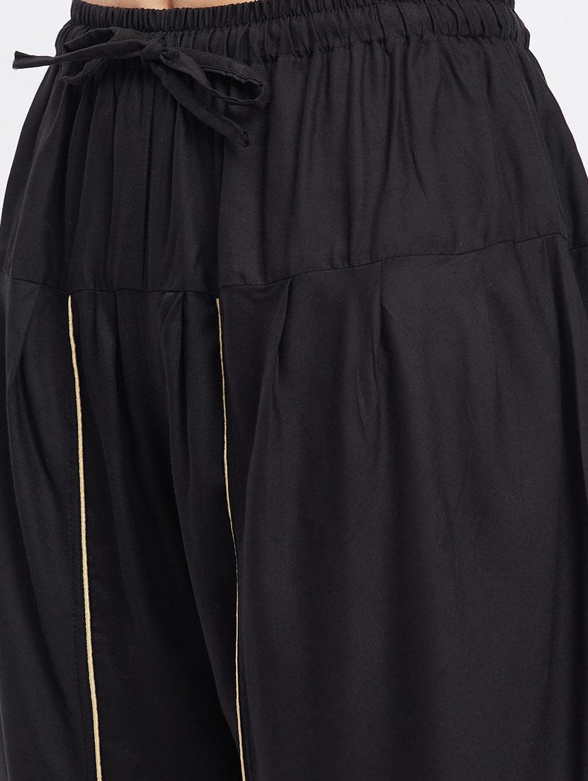 black rayon dhoti salwar salwars - 19956493 - Standard Image - 5