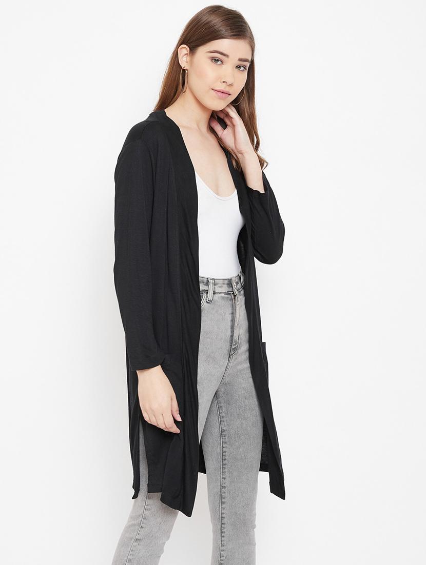 black polyester shrug - 19959874 - Zoom Image - 2