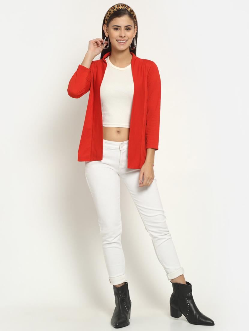 red solid regular shrug - 19960120 - Zoom Image - 3