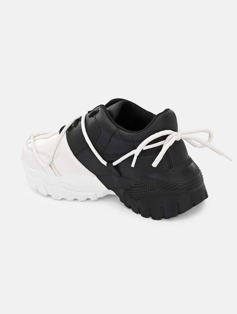 black color block lace-up sneaker - 19960213 - Standard Image - 4