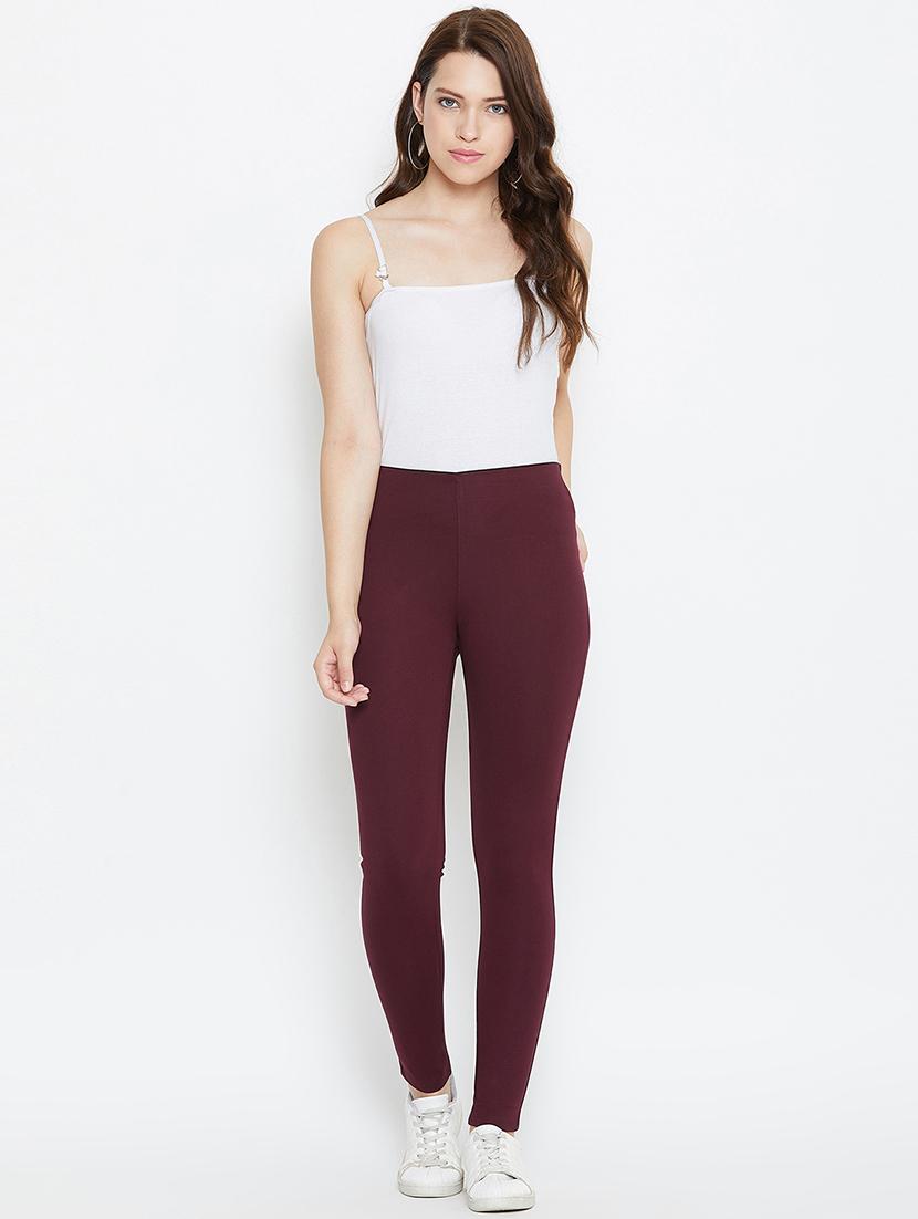 purple solid full length jegging - 19983582 - Zoom Image - 4