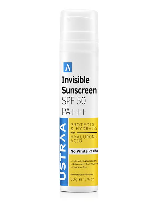 ustraa invisible sunscreen - spf 50 & pa+++ - 19988721 - Standard Image - 0