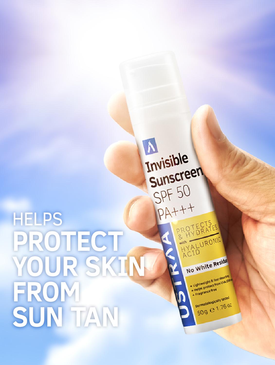 ustraa invisible sunscreen - spf 50 & pa+++ - 19988721 -  Standard Image - 3