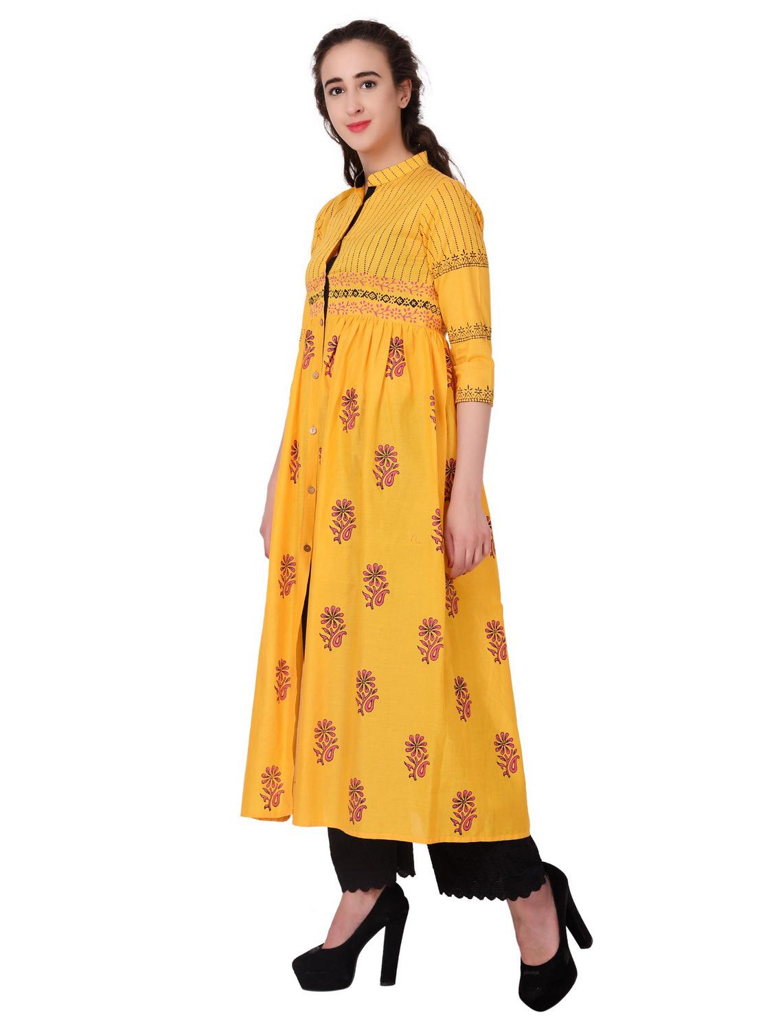 women's flared kurta - 19990199 - Zoom Image - 2