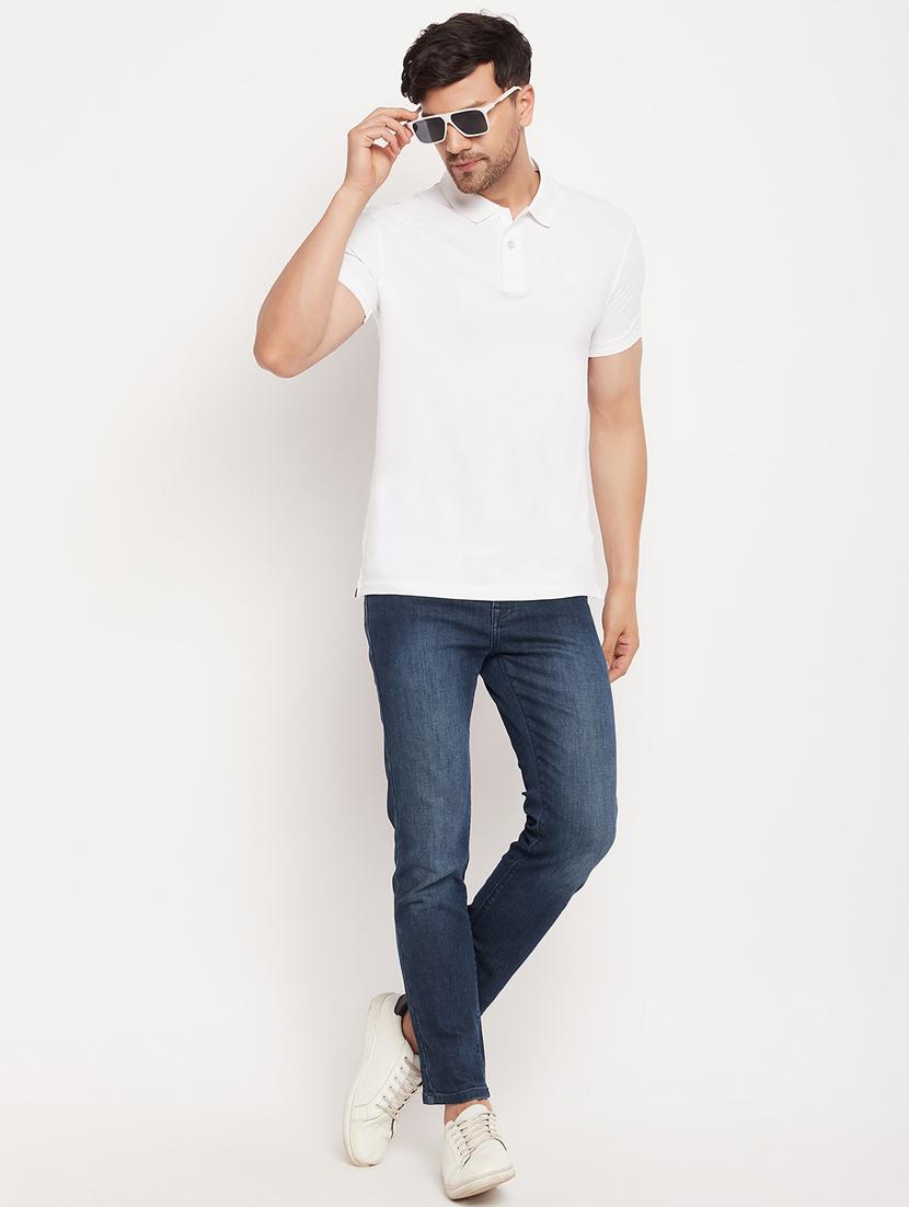 mens solid polo t-shirt - 20005772 - Standard Image - 3