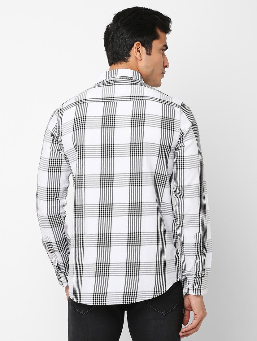 mens checks casual shirt - 20018929 - Zoom Image - 2
