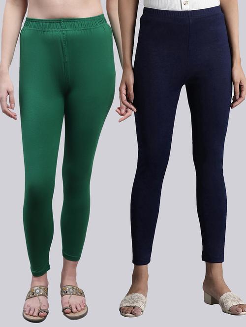 pack of 2 cotton leggings - 20022070 - Very Small Image - 1