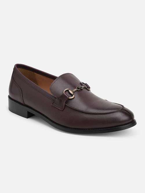 brown leather slip on loafers - 20033005 -  Standard Image - 0