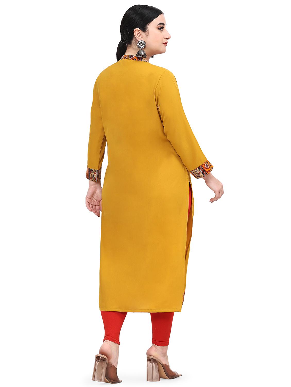 women's straight kurta - 20033107 - Standard Image - 2
