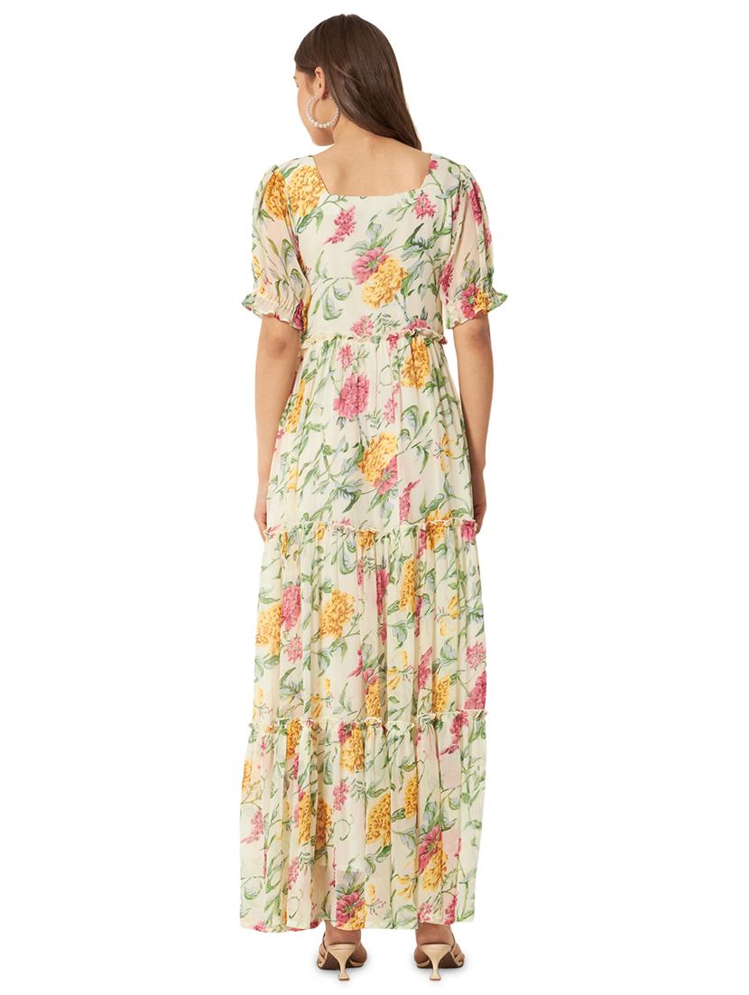 women's floral print tiered dress - 20044239 - Standard Image - 2