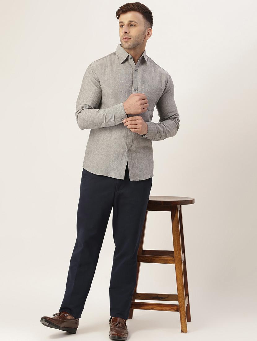 men pack of 2 solid long sleeve formal shirt - 20045992 - Standard Image - 4