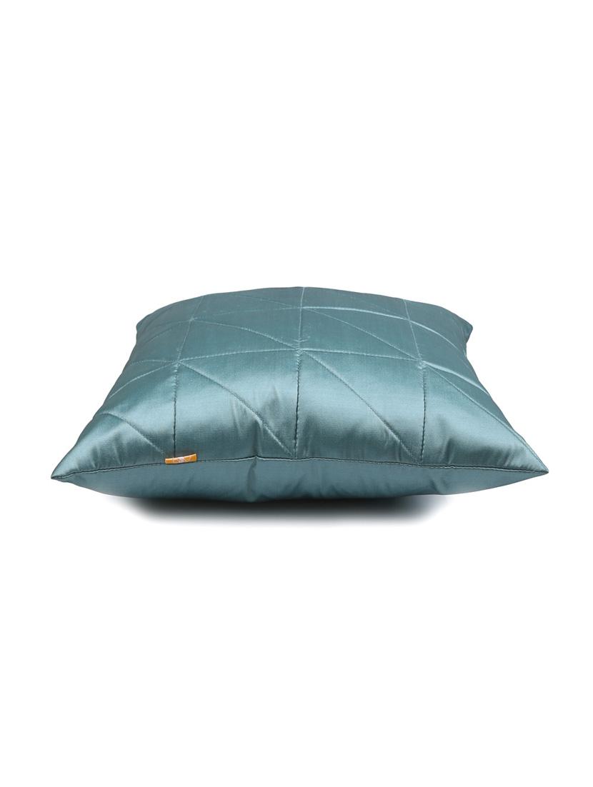 turquoise quilted cushion cover - 20046036 - Standard Image - 3