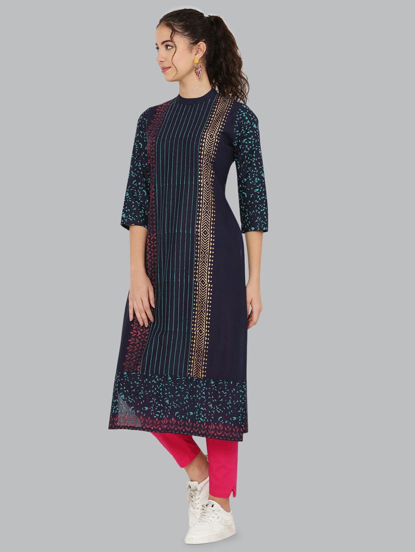 women's straight kurta - 20055822 - Standard Image - 4