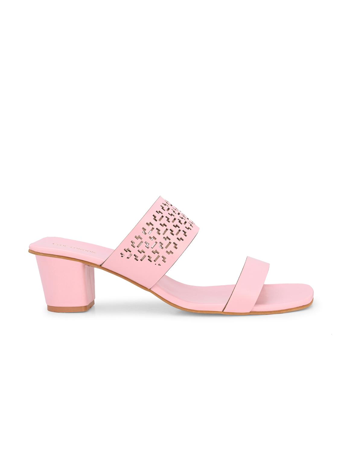 pink synthetic slip on sandals - 20059829 - Standard Image - 3