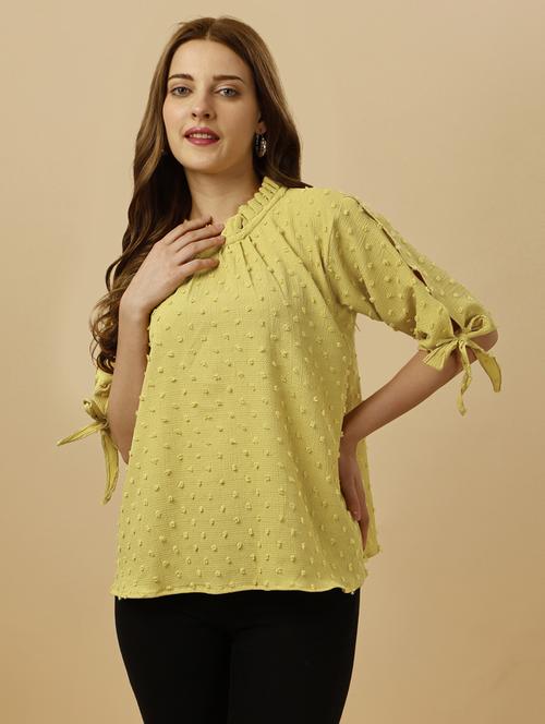 women's straight mock neck top - 20068937 - Very Small Image - 1