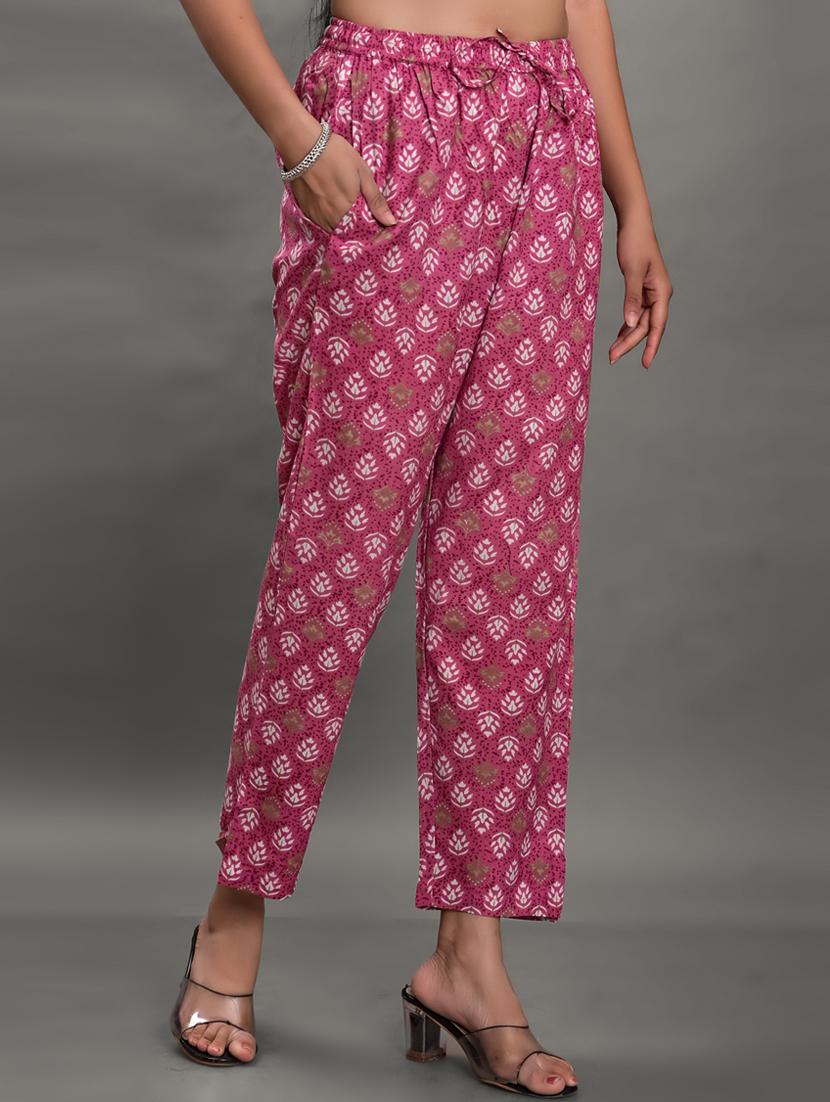round neck printed top and trouser set - 20071230 - Standard Image - 3