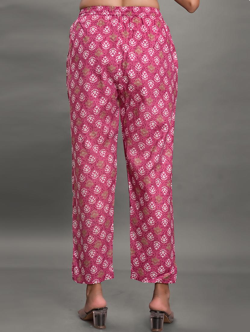 round neck printed top and trouser set - 20071230 - Standard Image - 4