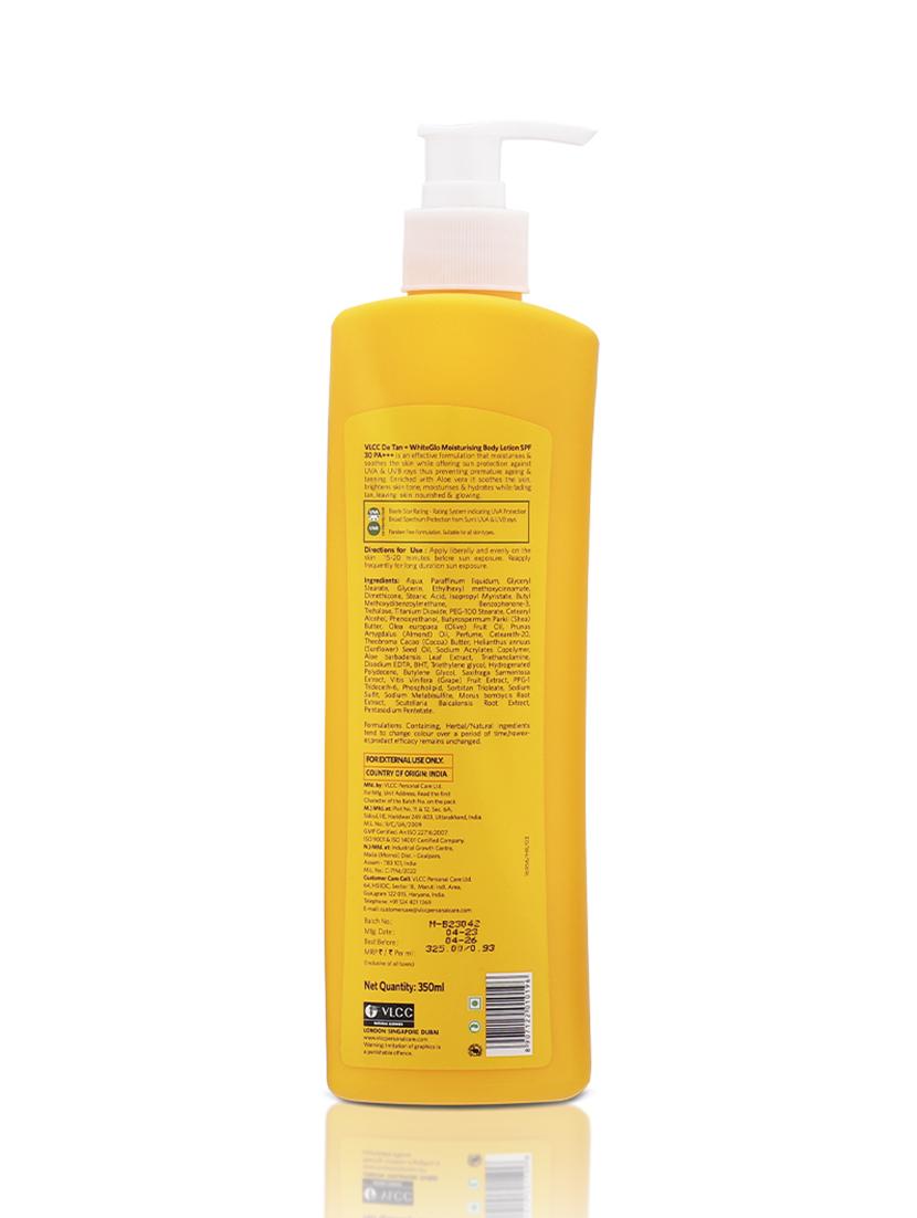 vlcc detan + white glow moisturising body lotion spf 30 pa+++ - 350 ml - 20084977 - Standard Image - 4