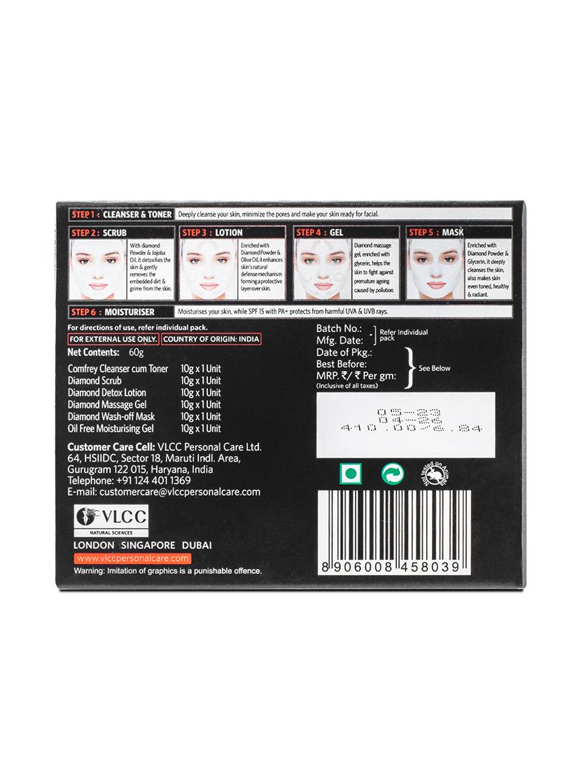 vlcc diamond single facial kit - 60 g ( pack of 6 ) - 20084998 - Zoom Image - 4