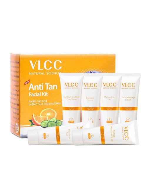 vlcc anti tan single facial kit - 60 g - fade sun tan & even skin tone - 20085527 -  Standard Image - 0