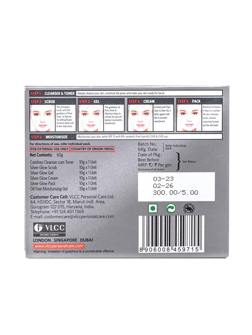 vlcc silver facial kit - 60 g - for skin purifying facial with silver - 20085549 - Zoom Image - 4