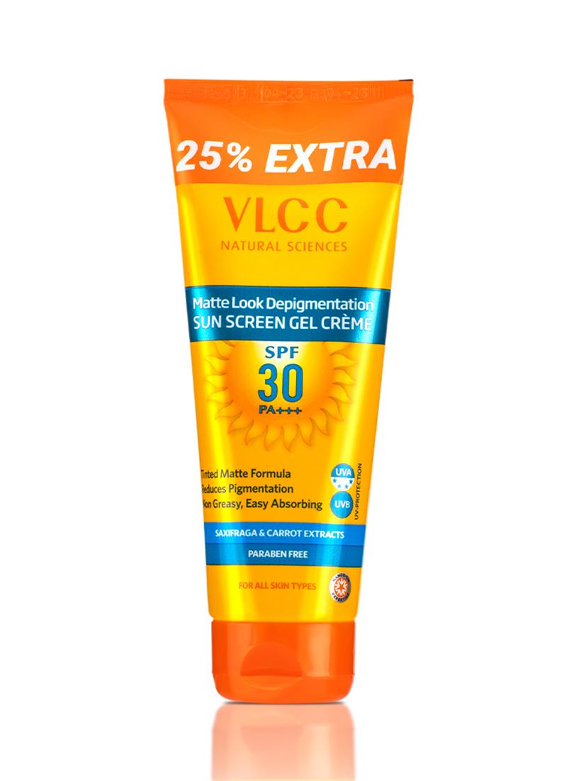 vlcc matte look spf 30 pa ++ sunscreen gel cr�am - 100 g with 25 g extra