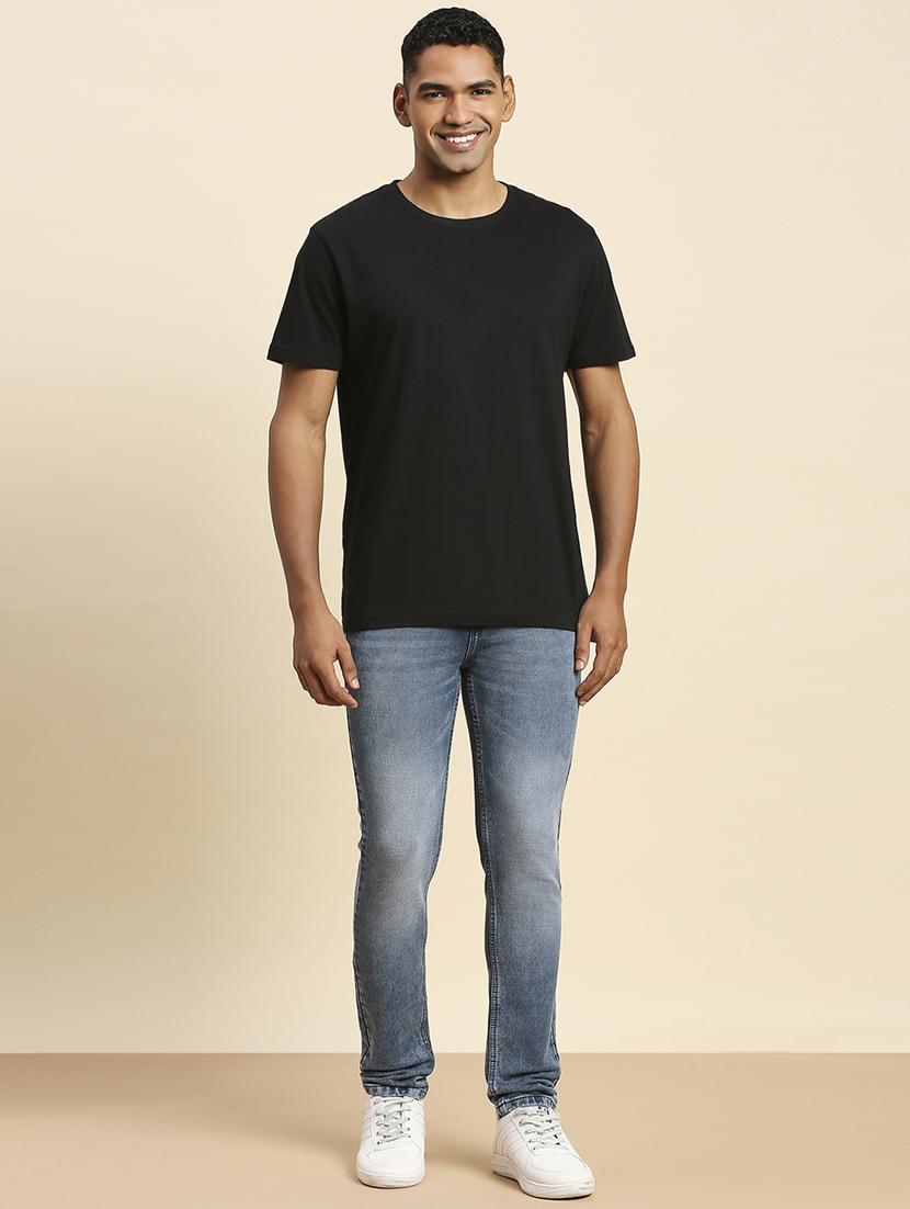 mens skinny fit plain jeans - 20099569 - Standard Image - 4
