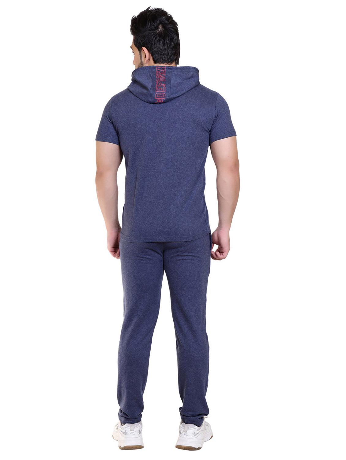men blue printed co-ord sets - 20118014 - Standard Image - 3
