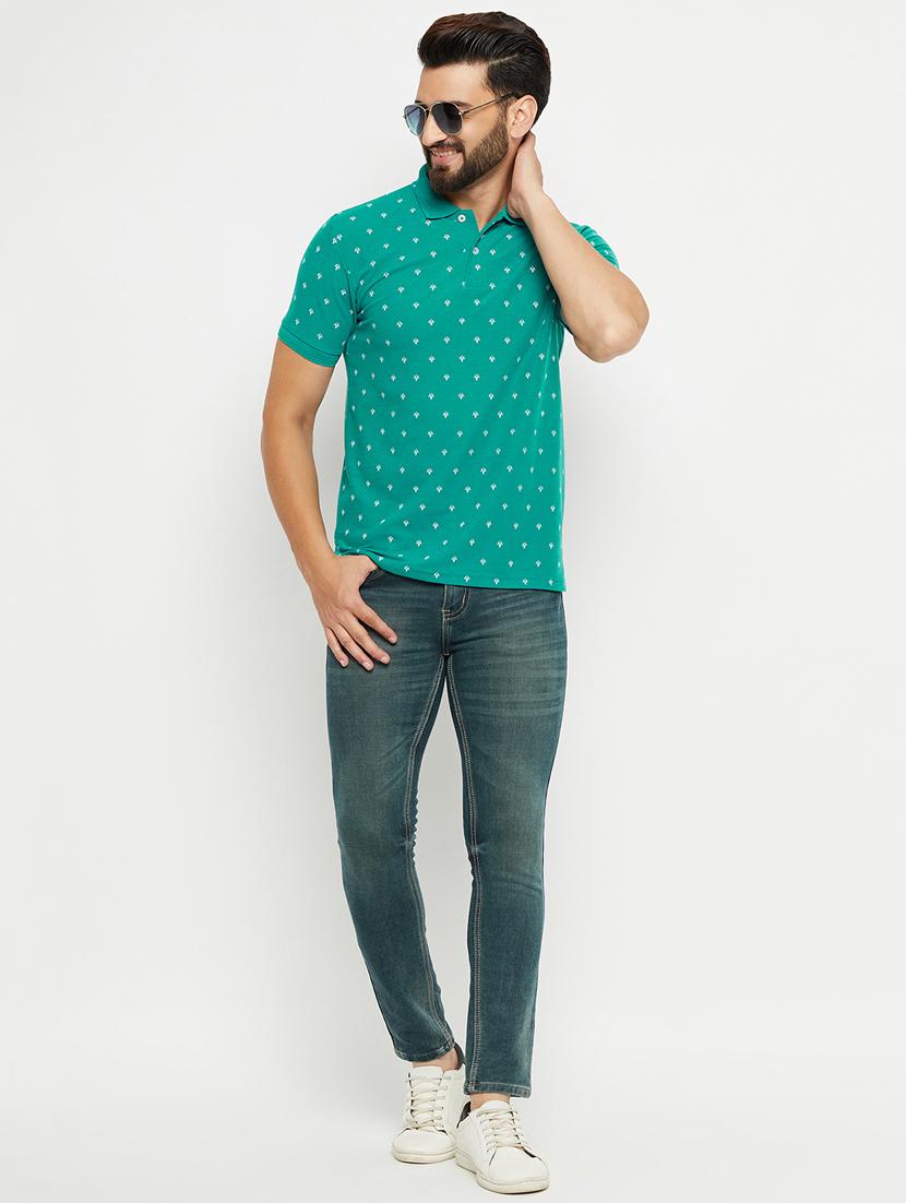 men printed polo t-shirt - 20136470 - Standard Image - 3