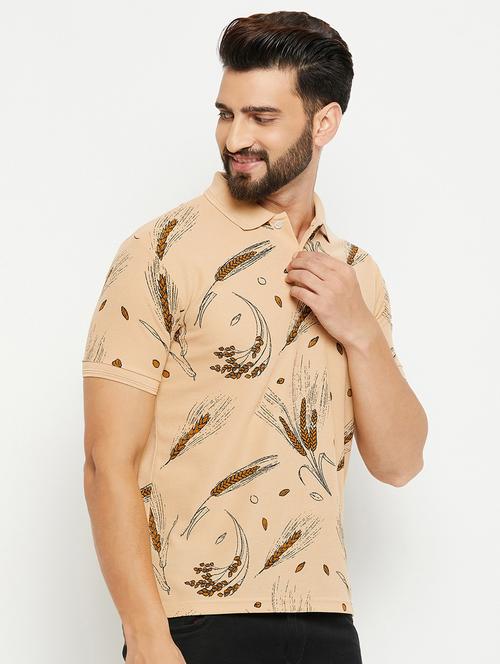men printed polo t-shirt - 20136485 - Standard Image - 0