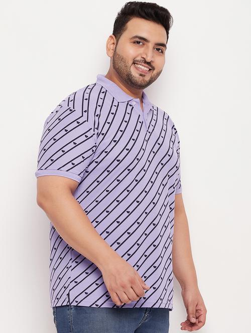 plus size printed polo t-shirt - 20136486 - Standard Image - 0