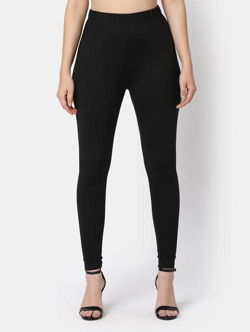 black solid ankle length legging - 20158247 - Very Small Image - 1