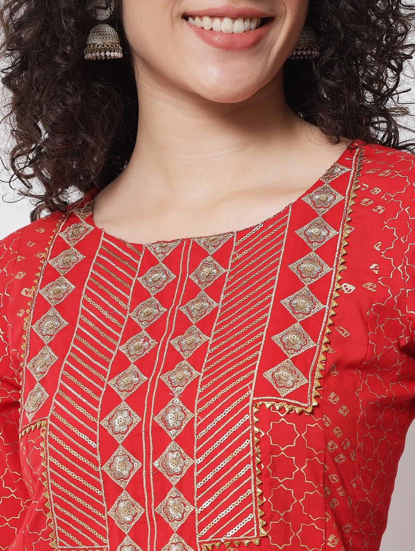 women's flared kurta - 20166762 - Standard Image - 5