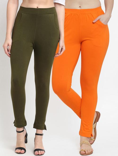 Pack Of 2 Solid Leggings - 20171550 - Very Small Image - 1