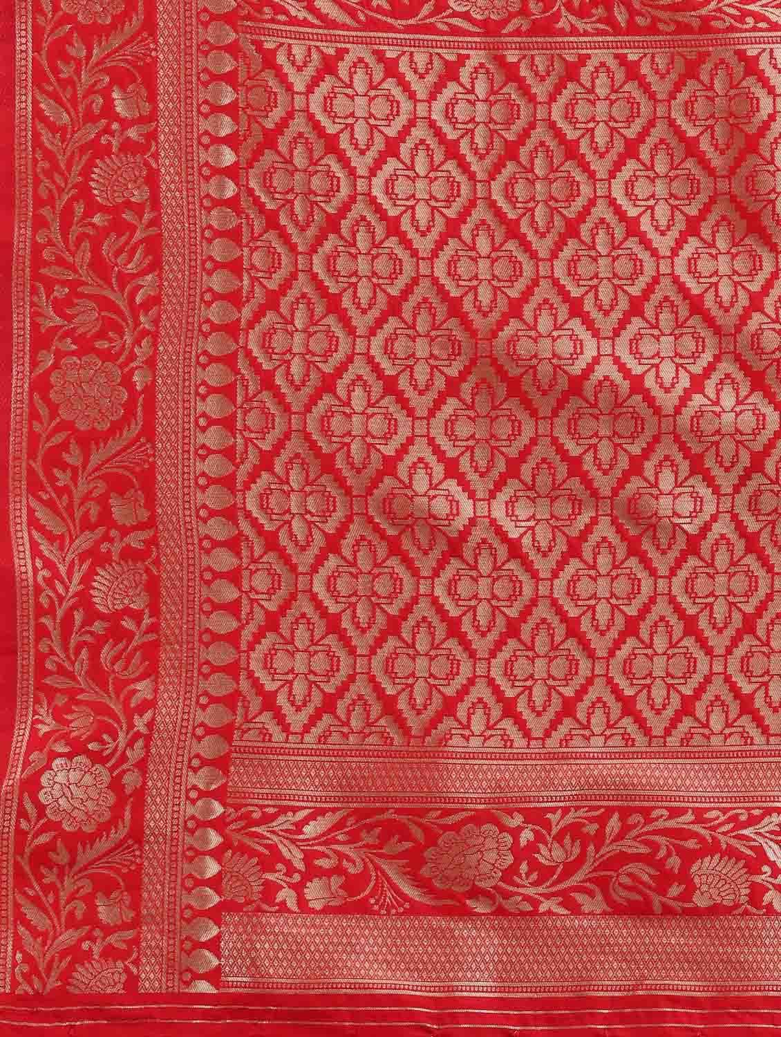 women's banarasi saree with blouse - 20175486 - Standard Image - 4